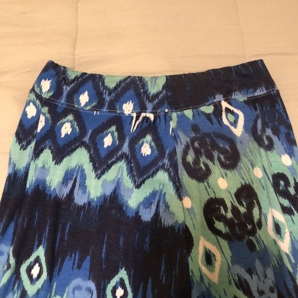 jane ashley womens skirt petite PL maxi Geometric Design - Picture 3 of 7